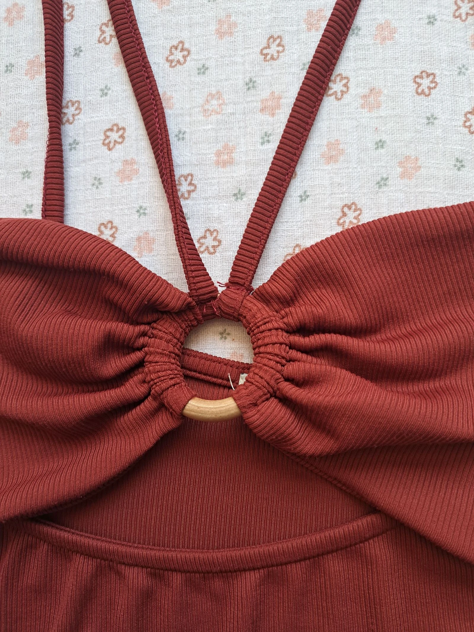 Top terracota ajouré Pull & Bear - Talla L - Muy buen estado – photo 2